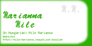 marianna mile business card